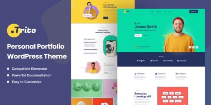 Trito – Personal Portfolio WordPress Theme 1.0