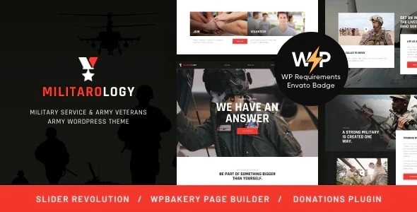 Militarology Military Service WordPress Theme 1.0.8