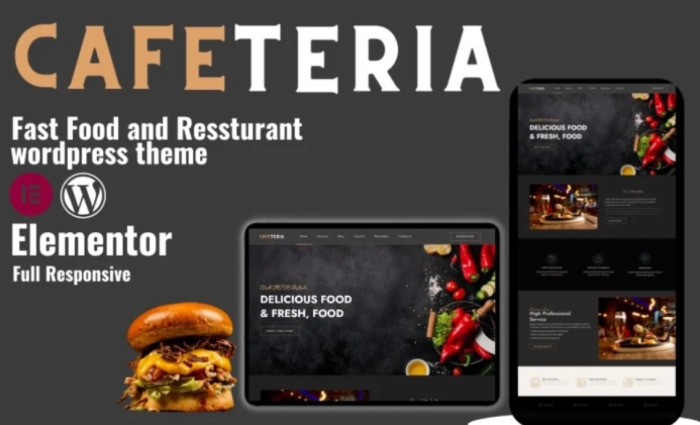 Cafeteria – Fast Food And Resturant WordPress 1.0.0