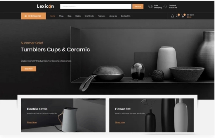 Lexicon – Art and Gallery Shop WooCommerce Theme 1.0