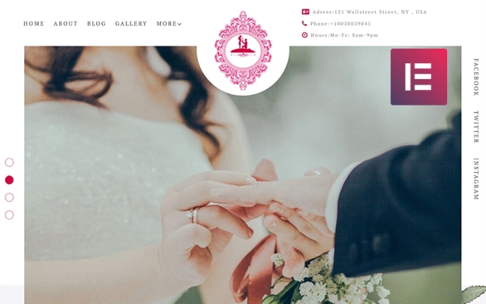 ForeverLove β Wedding Landing WordPress Elementor Theme 1.0.0