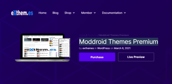 Moddroid WordPress Theme 5.9