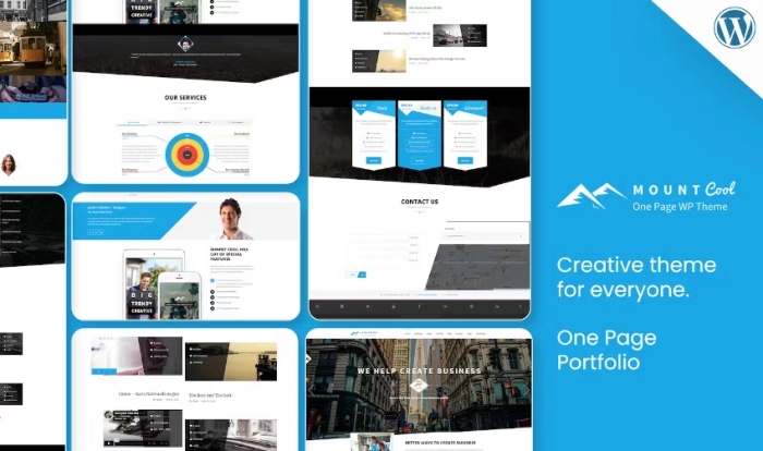 MountCool - Single Page Portfolio WordPress Theme 2.8