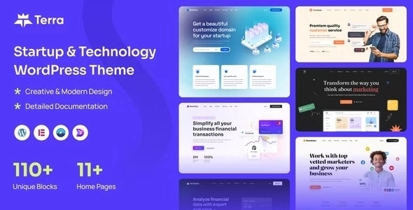 Terra – Startup & Technology WordPress Theme 1.0.4