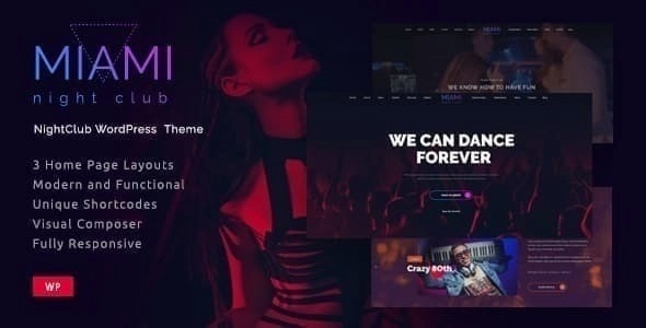 Miami – Night ClubWP Theme 1.3.8