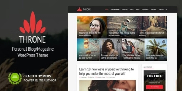 Throne โ Personal Blog WordPress Theme 2.1