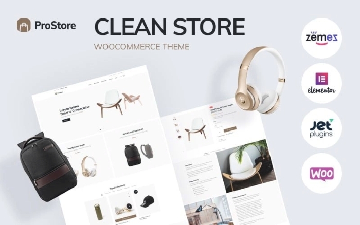 ProStore β Clean Store Template For WooCommerce With Elementor 1.0.0