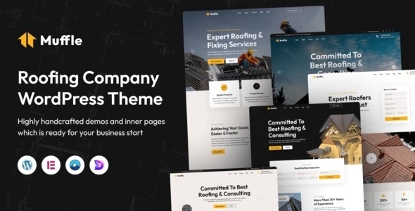 Muffle – Roofing Company WordPress Theme 1.0.8