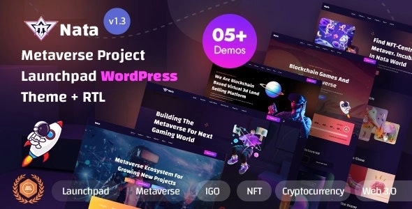 Nata – Metaverse Project Launchpad WP Theme 1.3.0