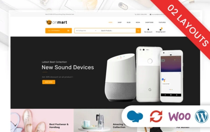 OnMart – Multipurpose Store WooCommerce Theme 1.0