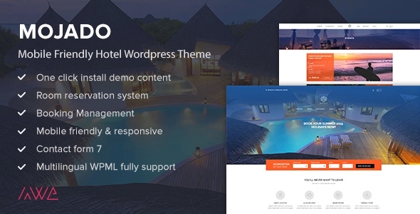 Mojado – Mobile Friendly Hotel WordPress Theme 3.0.0