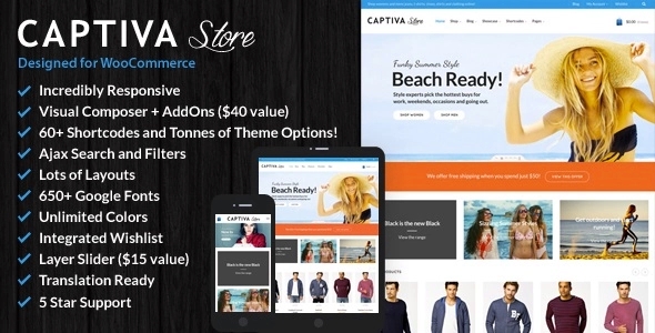 Captiva - Responsive WordPress WooCommerce Theme 2.5