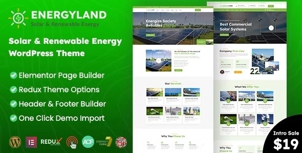 Energyland – Solar & Renewable Energy WP Theme 1.2.0
