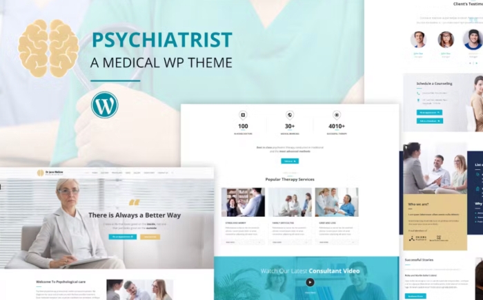 Psychology - Counseling WordPress Theme 2.8