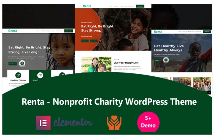 Renta – Nonprofit Charity WordPress Theme 1.0.0