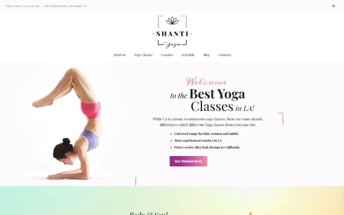 Shanti – Yoga Studio WordPress Theme 1.0.0
