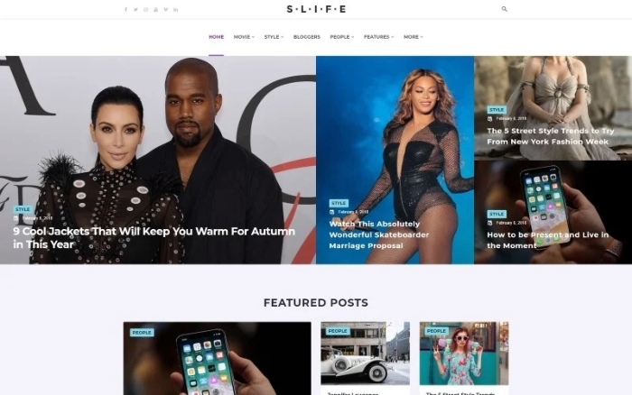 Slife – Lifestyle WordPress Elementor Theme 1.1.0