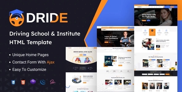 Dride – Driving School & Courses WordPress Theme 1.0.0