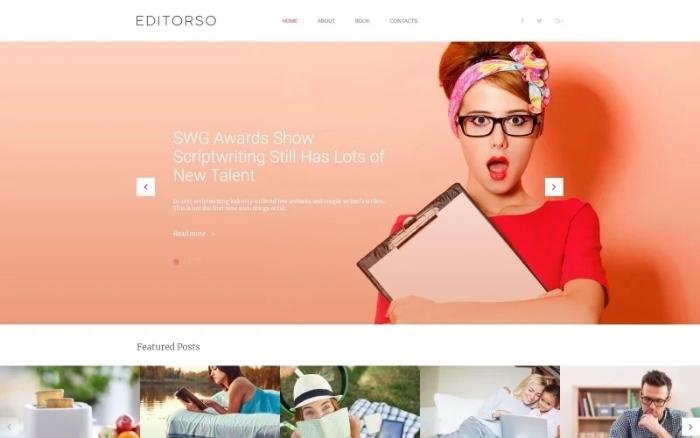 Editorso – Journalist Blog WordPress Theme 1.0.0