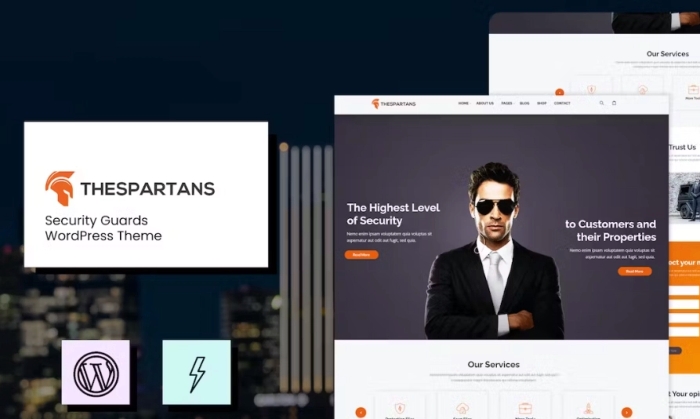 TheSpartans - Security Guards Theme 1.5