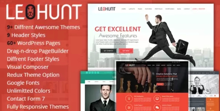 LeoHunt – Responsive MultiPurpose WordPress Theme 1.0