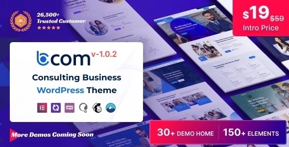 Bcom – Consulting Business WP Theme 1.0.9