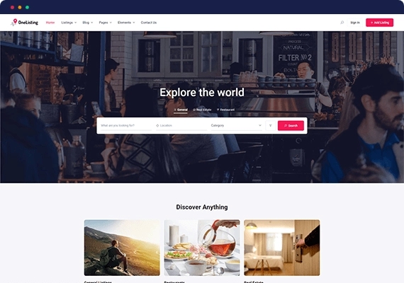 Directorist OneListing – Minimal WordPress Directory Theme 1.18