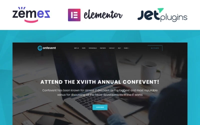 Confevent – Event Landing Page WordPress Theme 1.0.0