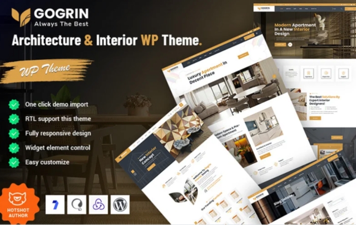 Gogrin – Architecture and Interior Design WP Theme 1.0.0