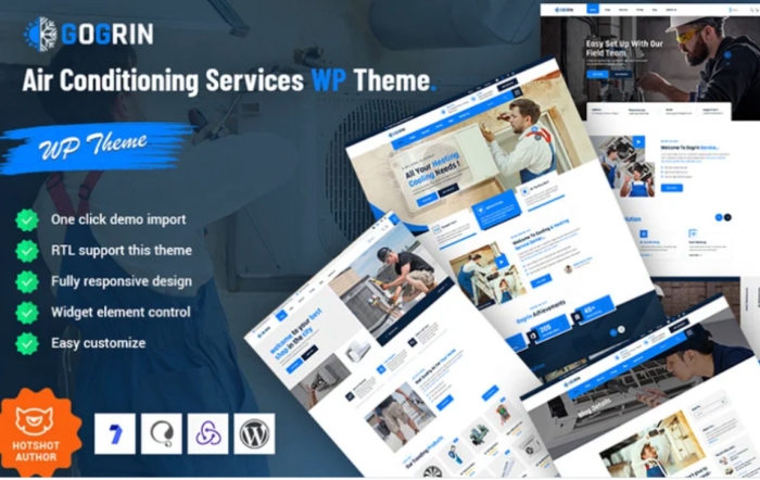 Gogrin – Air Conditioning Services WordPress Theme 1.0.0