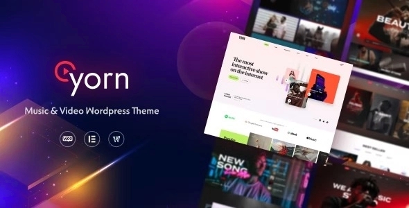 Yorn – Music & Video WordPress Theme 1.0.2