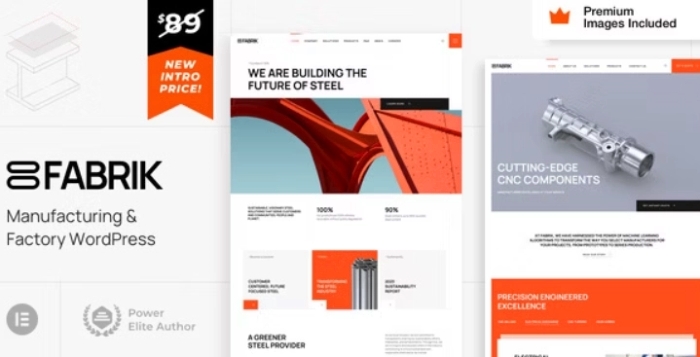 Fabrik – Manufacturing & Factory WordPress 1.0