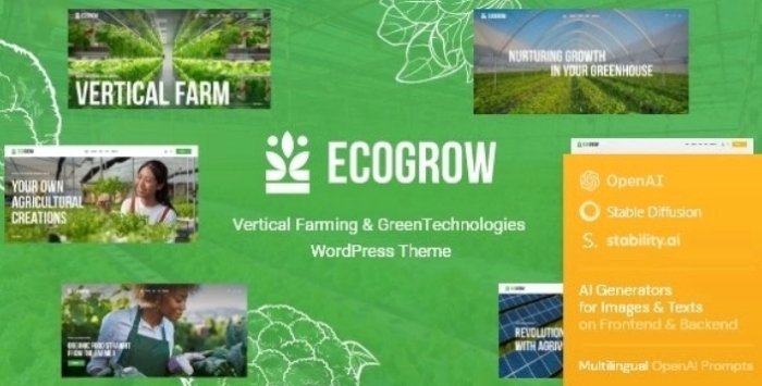 EcoGrow – Vertical Farming & Green Technologies WordPress Theme + AI 1.3.0