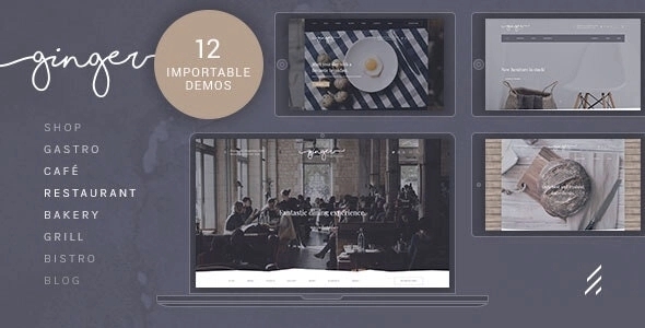 Ginger – Restaurant WordPress Theme 1.3.5