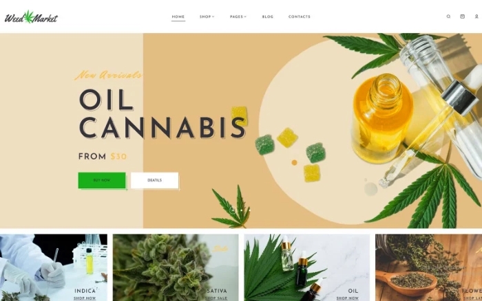 WeedMarket - Dokan Multivendor Marketplace WP Theme 1.0.0