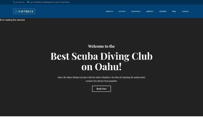 NavyBlue – Scuba Diving Club Responsive WP Theme 1.0.0