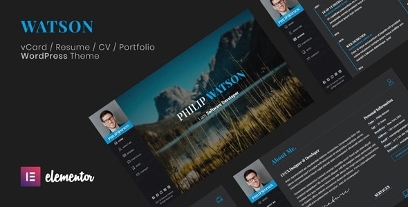 Watson Resume WordPress Theme 1.4.0