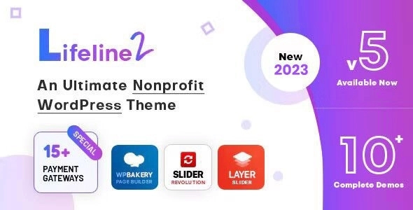 Lifeline 2 – An Ultimate Nonprofit WordPress Theme for Charity Fundraising and NGO Organizations 6.9