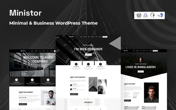 Ministor – Minimal and Business Responsive WP Theme 1.0.0