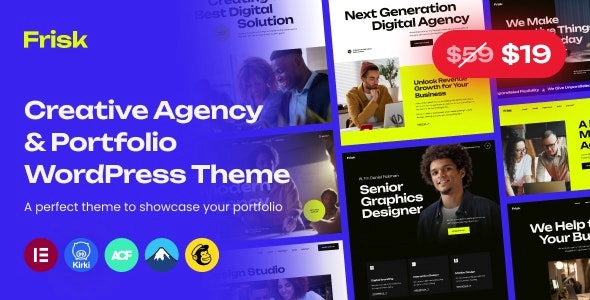 Frisk – Creative Agency & Portfolio WordPress Theme 1.0