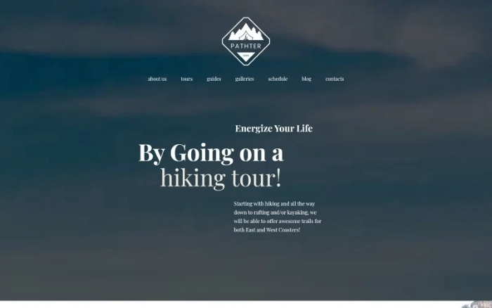 Hiking & Camping Tours WordPress Theme 1.0.0