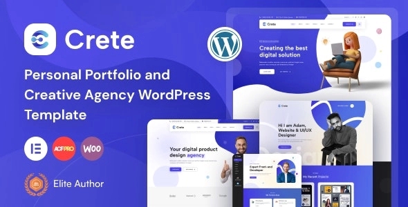 Crete – Personal Portfolio and Creative Agency WP Theme 1.1