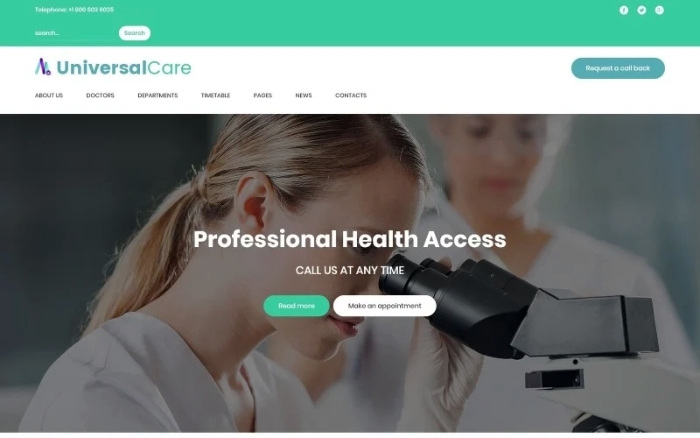UniversalCare – Medical Center Responsive WP Theme 1.0.0