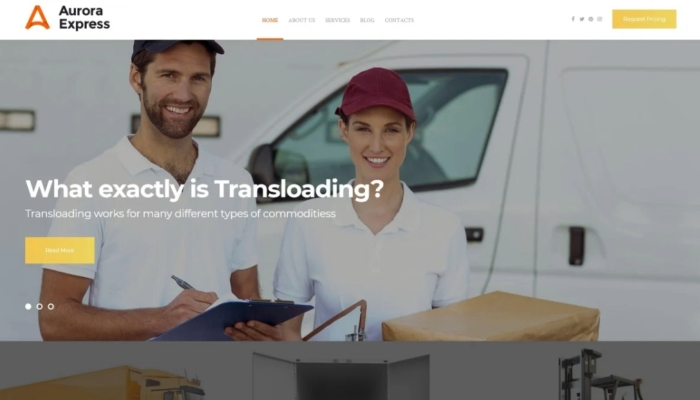 AuroraExpress - Transportation Company Responsive WP Theme 1.0.0