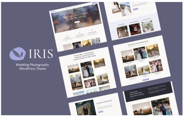 Iris – Wedding Photography WordPress Theme 1.1.0