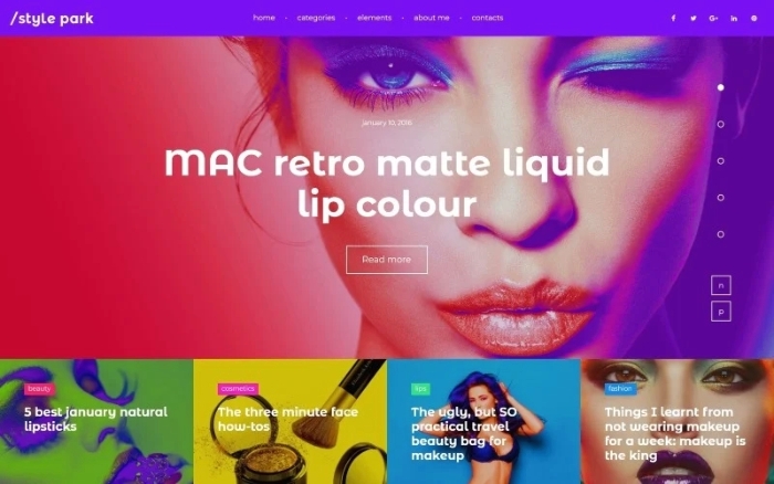 StylePark – Fashion Blog WordPress Theme 1.0.0