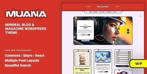 Muana – Blog & Magazine WordPress Theme 1.0.0
