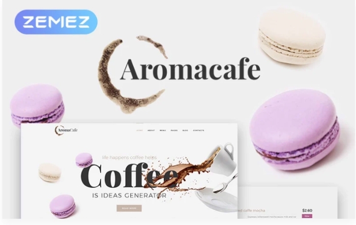 Aromacafe – Coffee Shop WordPress Elementor Theme 1.0.1