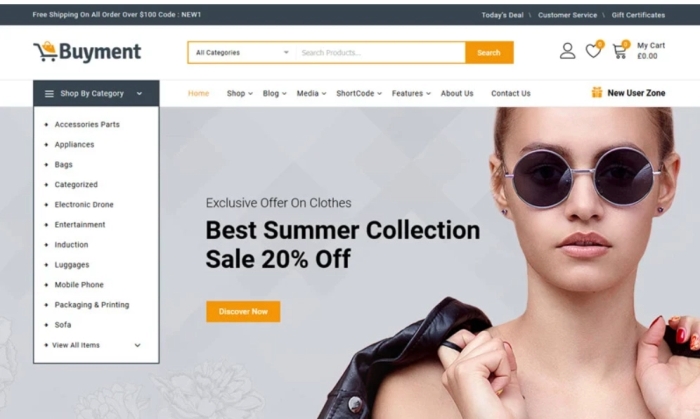 Buyment – Multipurpose WooCommerce Theme 1.0