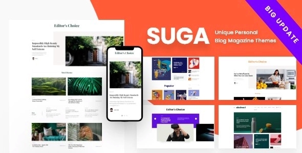 Suga – Magazine and Blog WordPress Theme 3.2